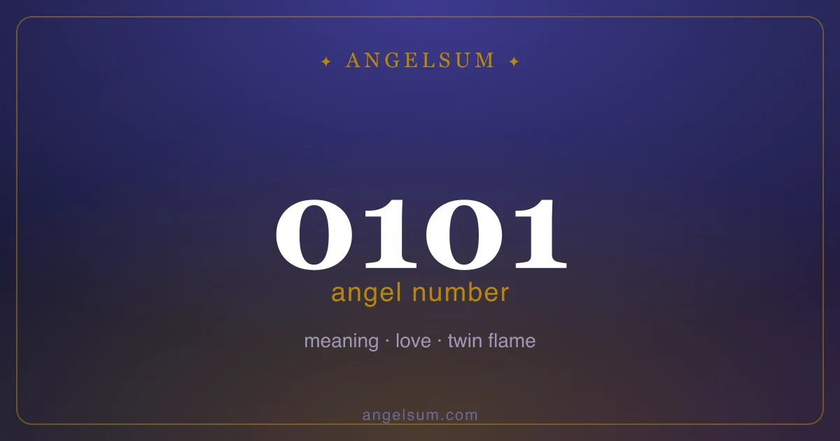 Angel number 0101 — meaning