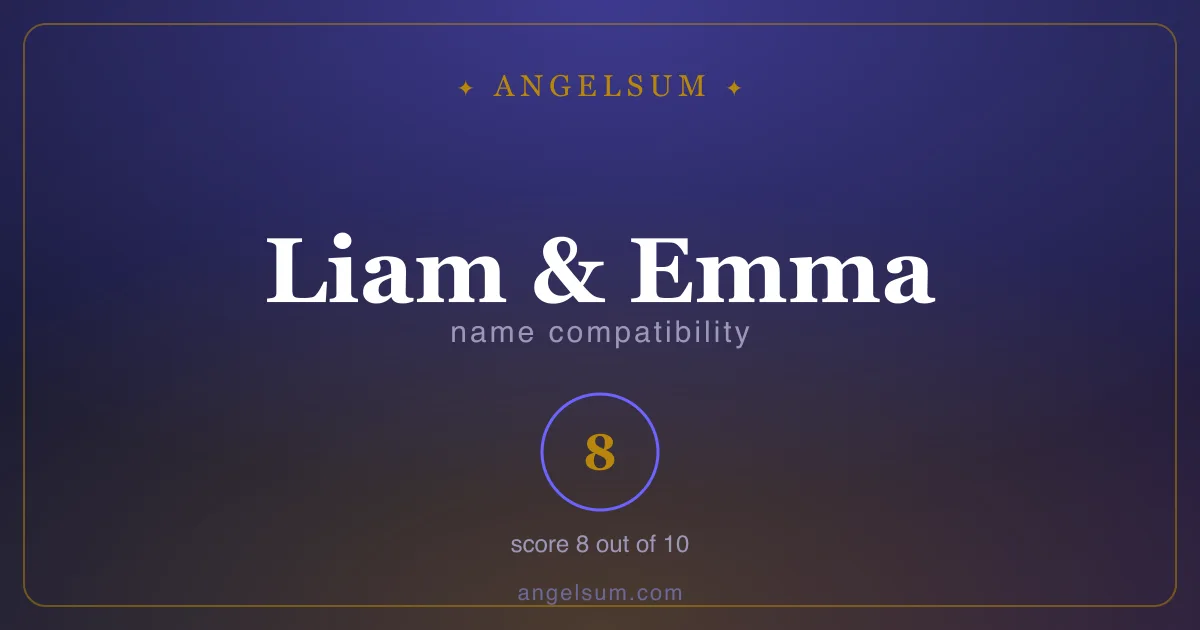 Name compatibility of Liam and Emma