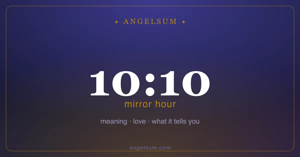 10:10 on the clock — mirror hour meaning