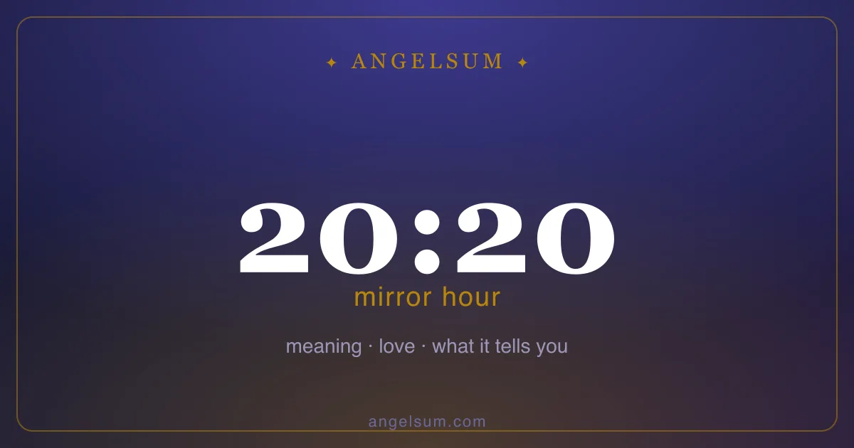 20:20 on the clock — mirror hour meaning